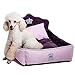 Luxury Princess Pet Bed for Dogs Cats,Washable Dog Bed for Small Medium Dogs and Large Cats with Blanket and Pillow, Dog/Cat Sofa Bed(M,Pink)