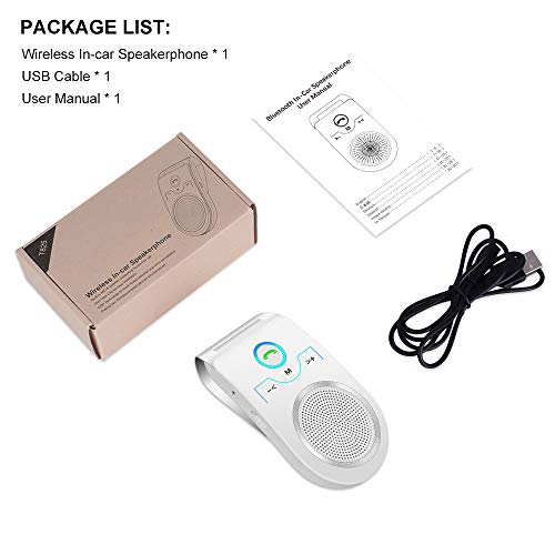 Upgraded 2019 Bluetooth Speaker for Car, Handsfree Car Kits with Enhanced HD Sound, Wireless in-car Speakerphone for Hands Free Calling | Siri & Google Assistant | 3W Speaker | GPS | Music Streaming - Thumbnail 6