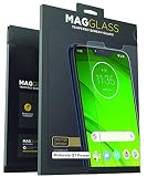 Magglass Moto G7 Power Tempered Glass Screen Protector - Anti Bubble Ultra Clear Scratch Resistant Display Guard (Case Compatible)