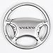 Volvo Steering Wheel Chrome Keychain