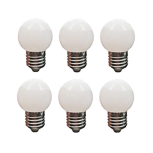 Taysing LED G14 Light Bulb 1 Watt Low Wattage Globe Small Light Bulbs