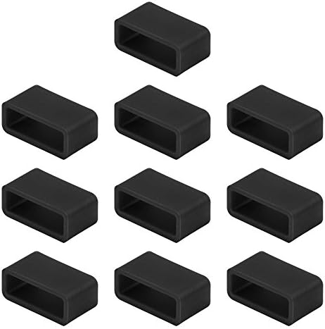 Ldaai 10 PCS Silicon Fasteners for Garmin , Black Color (Note:Tracker or Wristband NOT included)