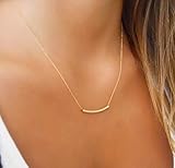 Handmade Danity Gold Filled Tube Necklace