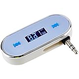 3.5mm White Car Wireless FM Transmitter For iPhone 5S 5C 4S iPod Samsung Galaxy S4 MP3