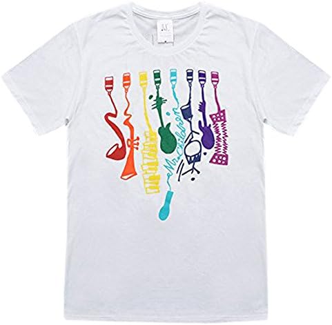Amazon Mr Children Hall Tour 16 虹 オフィシャルグッズ ヒカリノアトリエ 8色の虹 Tシャツ White L Tシャツ カットソー 通販