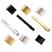 His Private Items Cufflinks and Tie Clip Set - 3 Couples - Gift Box (Gold Silver Black).
