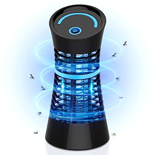 Regevo Lámpara Antimosquitos Eléctrica - Mata Moscas 4W UV de Alta Eficiencia, Exterminador de Insectos, Mosquitos y Polillas para Interior (Casa, Cocina, Dormitorio), Exterior y Terraza Cubierta
