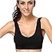 Goodfans Womens Bra Yoga Sports Casual Crop Tops Solid V-Neck Stretch Wire Free Sleepwear Nightwear M-3XL