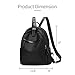 HaloVa Backpack, Women's Shoulders Bag, Girls Small Travel Daypack Purse with Anti-theft Pocket, Fashion and Casual, Black