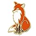 PinMart's Vixen Arctic Red Fox Animal Enamel Lapel Pin – 1 Piece