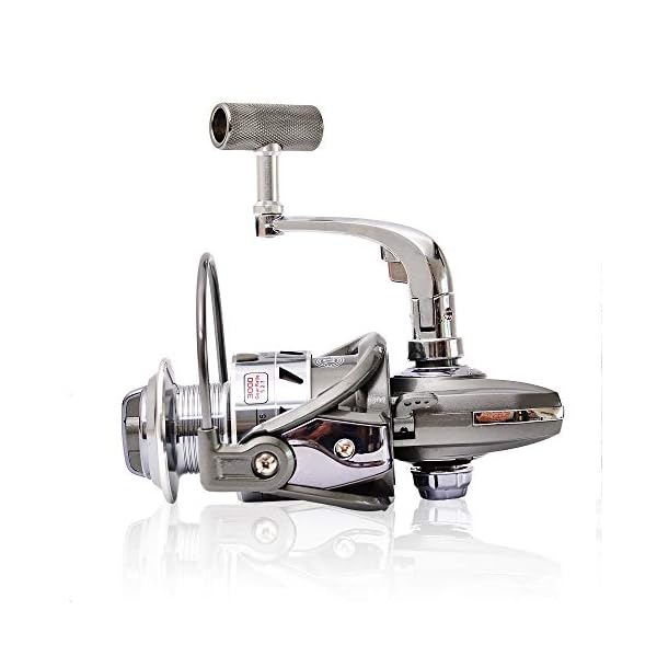 NYKK Angelsets Angelrolle Spinn Metal Spinning Reels Schweres Ziehen Boot Angelrolle Karpfenangeln Spinner Spinning… – Bild 4