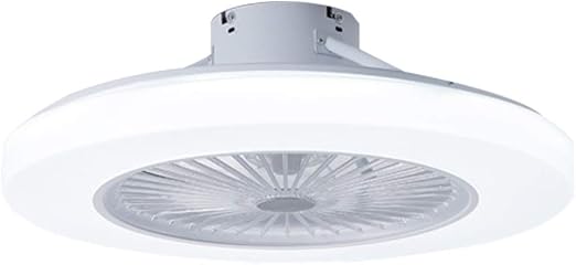 SJUN Ventilador de techo Lámpara de techo, moderna LED Ventilador De Techo Control remoto de correa regulable Decoración de interiores Plafón de techo ...