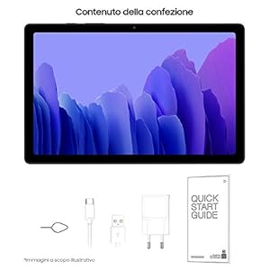 Samsung Galaxy Tab A7 Tablet, Display 10.4" TFT, 32GB Espandibili fino a 1TB, RAM 3GB, Batteria 7.040 mAh, WiFi, Android 10, Fotocamera posteriore 8 MP, Dark Gray [Versione Italiana] - immagine 8