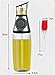 CECIMALL 17 Oz Olive Oil Dispenser with No Drip Bottle Spout, Oil Glass Bottle for Kitchen