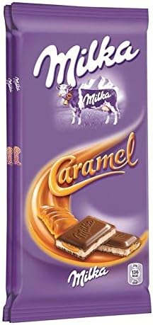Milka - Caramel Chocolate Bar 2 Tablets of 100G - Tablette Chocolat Caramel 2 Tablettes De 100G - Price Per Unit - Fast Delivery