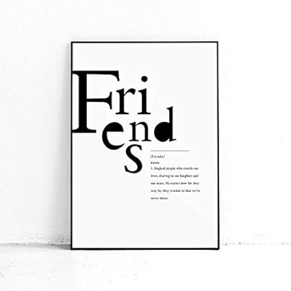 Poster Amis Telechargement Instantane Amitie Art Imprimer Definition Imprimer Lettre Cadeau Affiche Litteraire Citation Imprimer Moderne Grand Print Amazon Fr Bienvenue
