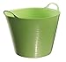 Red Gorilla Small Flexible Plastic Tub, Toy Storage, Laundry, Gardening & More, 14 Liter/3.7 Gallons, Pistachio