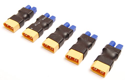 Lot (5) Male XT60 to Female EC3 Adapter Converter for RC Turnigy Zippy Power
