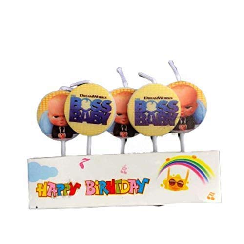 Partytoko Boss Baby Birthday Candle for Boss Baby Theme Party - Pack of 5
