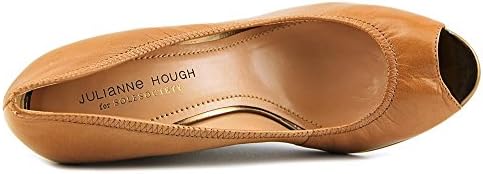 Julianne Hough Carolina Open Toe Leather Wedge Heel