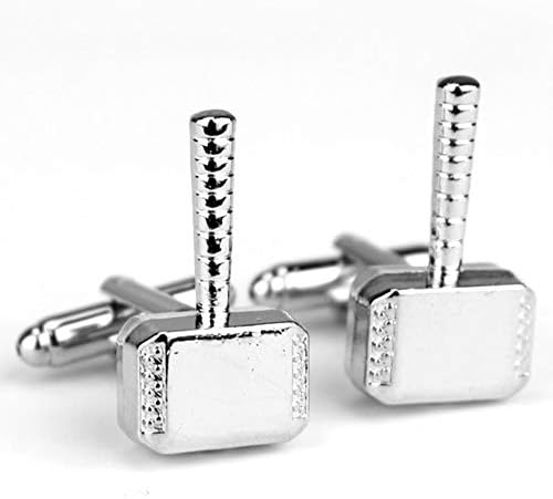 Marvel & DC Cufflink Set - 6 Pairs with a Box | Silver Cufflinks for Men, Comics Merchandise Collectibles, Superman Batman Superhero