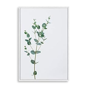 Framed Canvas Wall Art Green Plants Canvas Prints Home Artwork Decoration for Living Room,Bedroom - 16x24 inches
