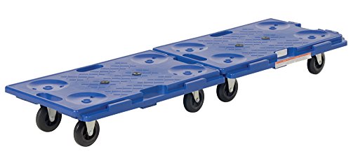 image for Vestil PCS-1626 Plastic Interlocking Dolly with Polypropylene Caster, 