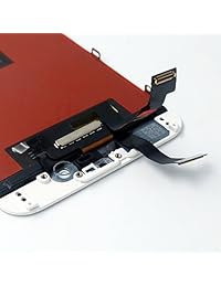 Sanka visualización digitalizador de visualización táctil LCD Asamblea Conjunto Completo Marco Protector de repuesto para iPhone 6 (4.7"), Blanco