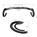 TOSEEK Carbon Fiber Bent Bicycle Handlebars Mountain Bike Road Bike Handlebar Drop Bar Black