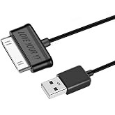 Charging Sync Data Charger Cable Cord-30-Pin Compatible for Old Samsung Galaxy tab 2 10.1 8.9 7.7 7.0 Plus inch N8000/N8013/SGH-I497, GT-P5113, GT-P7510 Tablet (Black)