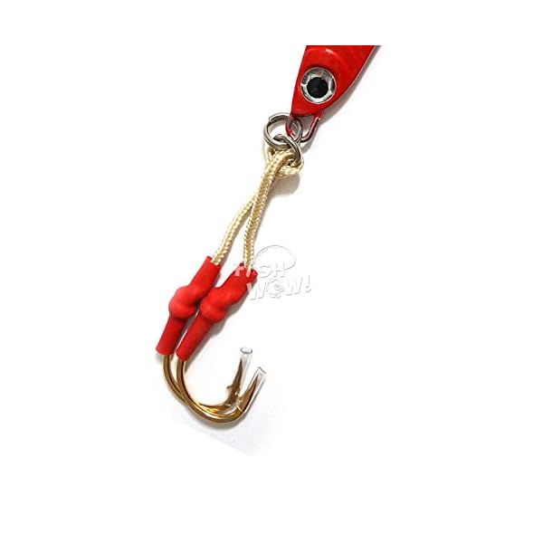 5pcs-Fish-WOW-200g-7oz-Vertical-Butterfly-Speed-Jig-with-two-assist-hooks-5-colors-Blue-Pink-Orange-Black-RedSilver