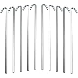 Ram-Pro 40-Piece Tent Garden Stakes Heavy Duty, Galvanized Steel Pegs Rust-Free (9
