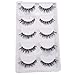 Voberry Women Gril Lady Big Sale! 5 Pair/lot Crisscross False Eyelashes Lashes Voluminous HOT Eye Lashes (Black)