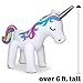 BigMouth Inc. Ginormous Inflatable Unicorn Sprinkler, Outdoor Summer Water Game & Splash Toy for Yard, 6 Feet Tall