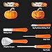 Professional Pumpkin Carving Kit Tools- 5Pcs Heavy Duty Stainless Steel Carving Tools with 10 Carving Stencils DIY Halloween Jack-O-Lantern for Halloween Decorations