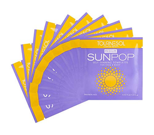 SunPop Self Tanning Towelettes Medium 10-count - self tan - tanning towels