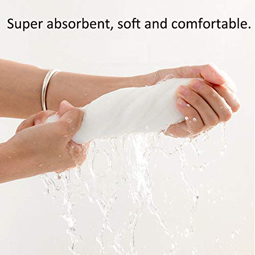 Ivank Disposable Hair Towels, 180 Pack Salon Large Absorbent, 23 X11 Inch (58X 28 cm), Throw Away, Hair Drying, One Time Use, Tough and Soft