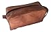 vintage crafts Leather Toiletry Bag For Men Genuine Leather Unisex Toiletry Travel Organizer Dopp Kit Shaving Kit Cosmetic Bag