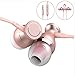 Earphones,TRONOE Sport In Ear Headphones Earbuds Heaphones Headset Earphones with 3.5mm Metal Housing Magnetic Best Wired Bass Stereo Headset Built-in Mic/Hands-free/Volume Control. (Golden-Ponk)