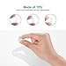 Keten Invisible Ring Size Adjuster for Loose Rings with Double-Sided Polishing Stick, 8 Pcs in 8 Sizes Insert Style Fit for Any 1-9MM Rings for Men Women Big Knuckles