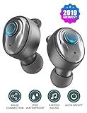PeohZarr Wireless Earbuds Bluetooth Earbuds V5.0 with 3D Stereo Pro Sound, 17H Play Time, Noise Canceling Earphones with Built-in Mic and Mono Mode, IPX8 Waterproof, Calls Switch Quick Access to Siri