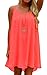Amstt Womens Summer Sexy Vibrant Color Chiffon Dress Bathing Suit Cover Up