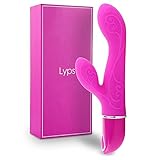 Lyps Rabbit Vibrator Dildo for Vagina - Dildo Vibrator Adult Toy - Sex Things for Couples - G Spot Vibrator Stimulator - Clit Vibrator - Sex Toy for Anal Play - Adult Toy for Couples, Men and Women
