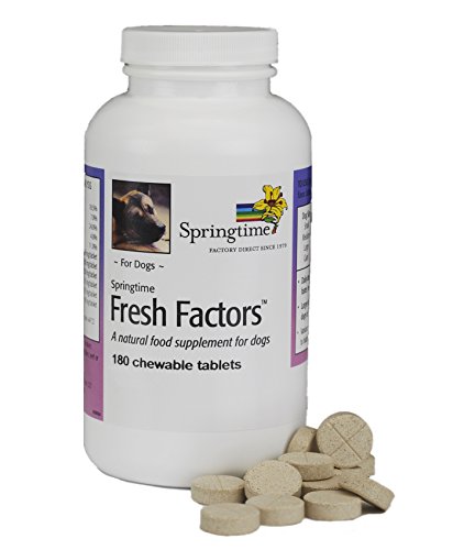 Springtime Fresh Factors for Dogs - 180 ct. - Promotes Strong Joints, Improves Coat and Skin, and Enhances Digestion