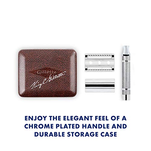 Gillette Heritage Safety Razor Kit includes Double Edge Safety Razor