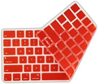 Apple Magic Keyboard Cover 2-Pack (Buy One will 1pcs DHZ Customized Cover) Orange Ultra Thin Soft Silicone Skin Protective Film for Magic Keyboard MLA22B/A US Keyboard Layout