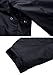 wantdo Men's Breathable Rain Jacket Mesh Lined Hiking Coat Sportswear Black XL