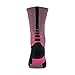 Nike Men's Hyper Elite Crossover Crew Basketball Socks - Large - pink and black