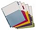 Cardinal Plastic Binder Dividers, 5-Tab, Single Pocket, Insertable Multicolor Tabs, Letter Size, 1 Set (84016)