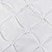 Vaulia Lightweight Microfiber Decorative Pillow Shams, Pinch Pleat Design Standard Size (20x26), White Color 2-Pack